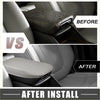 Clean light gray leather center console armrest cover for toyota rav4 2019-2023 car interior