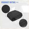 Black textured fabric center console cover for toyota prado 2010-2019 with stitched seams faux leather armrest pad