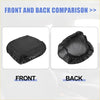 Black waterproof center console cover for toyota prado 2010-2019 with elasticated edge and smooth faux leather fabric
