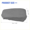 Gray faux leather center console lid armrest cover with stitched detailing for toyota avalon 2013-2018
