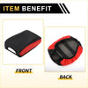 Red and black fabric car seat cover with mesh lining center console lid armrest cover for toyota tacoma 2016-2020