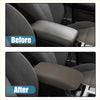 Gray textured armrest cover for center console lid fit toyota tacoma 1995-2000 with brown color option