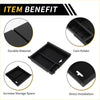 Black plastic center console organizer tray with molded compartments and coin holder for toyota tacoma 2016-2021