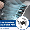 Silver metallic center dashboard a c vent panel with sleek angular design and mounting brackets for toyota land cruiser prado