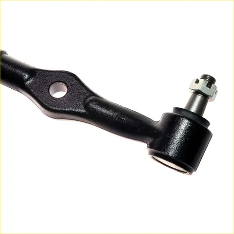 Black painted metal center drag link rod end with threaded shaft and hex nut for nissan datsun d21 td27