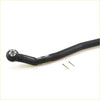 Black metal center drag link rod with hexagonal nut and two small nails for toyota hilux tiger stout 1997-2005