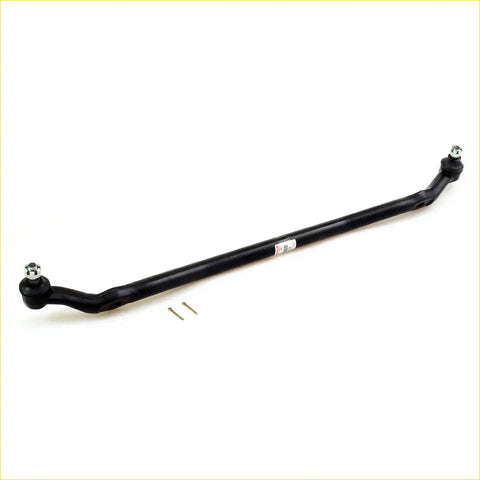 Black metal center link drag with spherical joints for toyota hilux 2wd 4wd 1997-2005 shown from the back side