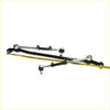 Black and silver steering linkage kit with ball joints for toyota hilux ln50 ln56 n58 sr5 1984-1988 shown from back side