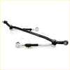 Black steering linkage assembly with silver metallic joints for center link idler arm tie rod kit toyota hilux ute