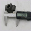 Black metal chain tensioner for datsun nissan bluebird 910 with rectangular base and central hole for 1979-1983 models