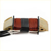 Charger coil 3p0-06023-0 with copper electromagnetic coil, brass end plates, and black tape for nissan tohatstu outboard