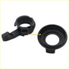 Black plastic motorcycle headlight housing cover with integrated choke lever for Suzuki Ozark 250 and Vinson 500 back side