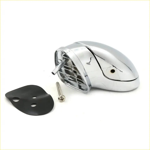 Chrome blind side fender mirror for toyota hilux 4wd 1988-1997 with chrome finished curved motorcycle headlight housing