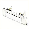 Chrome door handle for mazda bravo b2000 b2200 b2600 with sleek rectangular design and visible internal spring from back side