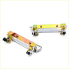 Yellow and silver metal footrests with black rubber pads for chrome door handle set fit mazda b1600 b1800 b2000 b2200