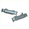 Chrome door handles for toyota hilux 1983-1988 with sleek rectangular chrome finish and integrated keyhole mechanism