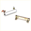 Chrome finished car door handle with matching mounting bracket for datsun nissan pathfinder 720 1980 to 1986