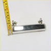 Chrome door handle with sleek rectangular design and two mounting brackets for datsun nissan pathfinder 720 1980-1986