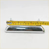 Chrome door handles x2 with sleek curved design and polished chrome finish for nissan datsun cars 1968-1978