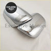 Chrome door mirror cover trim for 2008-2014 toyota hilux vigo with sleek chrome finish and smooth reflective contours