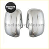Chrome door mirror cover trim for 2008-2014 toyota hilux vigo with sleek chrome finish and smooth reflective contours