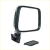 Black and chrome rectangular side view door mirror with glossy finish for isuzu bedford kb 1972-1988
