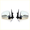 Chrome door mirror for toyota hilux 1997-2006 with chrome finish led turn signals and black mounting brackets