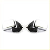 Pair of black and chrome side view mirrors with sleek reflective surfaces for toyota hilux 1997-2005