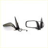 Black and silver chrome electric door mirror assembly with sleek modern design for Nissan Navara D40 2005-2015