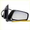 Black and chrome electric passenger side door mirror with reflective glass for Nissan Navara D40 4WD 2005-2015