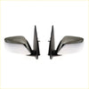 Black and silver chrome electric door mirrors side view for nissan navara d40 4wd 2005-2015