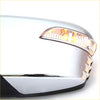 Chrome electric fold wing mirror for mitsubishi triton l200 with sleek curved chrome finish and amber led turn signal