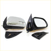 Disassembled chrome electric led door mirror with black plastic housing and turn signal for toyota hilux 2005-2015
