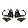 Black plastic side view mirrors with integrated brackets for chrome electric led door wing mirrors toyota hilux mk7 2004 2015