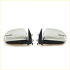 Chrome electric led door wing mirrors with chrome finish black bases and integrated turn signals for toyota hilux mk7