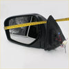 Black plastic electric wing mirror with reflective glass and exposed wiring backside for mitsubishi l200 warrior chrome set