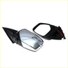 Chrome electric wing mirror for mitsubishi l200 warrior with chrome finish black plastic housing and led turn signal light