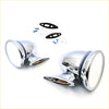 Chrome fender mirror set for mazda roadpacer with vintage-style chrome side mirrors black rubber gaskets and mounts