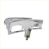 Chrome head light door trim for toyota hilux 2wd 1988-1997 with sleek angular chrome finished metal design