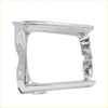 Chrome head light door for toyota hilux 2wd 1988-1997 with sleek polished chrome rectangular bezel and precise mounting cutouts