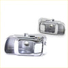 Chrome inner door handle bezel set for nissan urvan e25 caravan showing the back side with sleek modern design