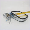 Chrome led door mirror for toyota hilux 1988-2005 with chrome finish black trim exposed wiring and reflective surface