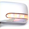 Silver chrome chrome led door mirror for nissan d22 navara 1997-2004 with amber led turn signal lights