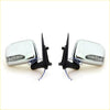 Chrome led door wing mirrors x2 for toyota hilux mk5 d4d 2.5td 2001-2005 with led turn signals and black mounts