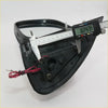 Black plastic motorcycle headlight assembly with wiring and mounts shown from the back for toyota hilux sr5 mirrors