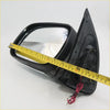 Black plastic chrome led door wing mirror with reflective glass and wiring for toyota hilux sr5 2004-2012 back side