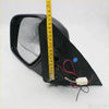 Black plastic electric wing mirror with reflective glass and wiring for mitsubishi l200 triton warrior 2006-2016