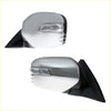 Chrome led electric wing mirror with black plastic housing and integrated turn signal for mitsubishi l200 triton warrior