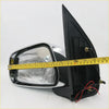 Chrome manual door mirror with chrome finish black plastic housing and wiring for nissan d40 navara pathfinder 2005-2014