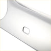 Back side of sleek white glossy smartphone case with small metallic button for toyota highlander chrome abs trim
